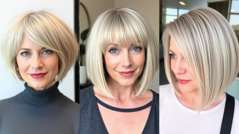 Quartz Bob Haircuts for Women Over 40